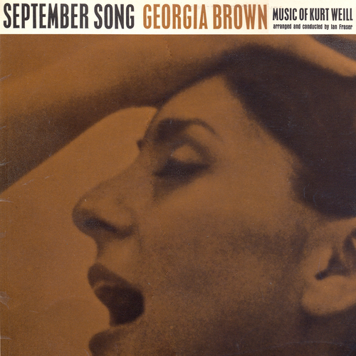 View full size cover Georgia Brown - September Song - The Music of Kurt Weill