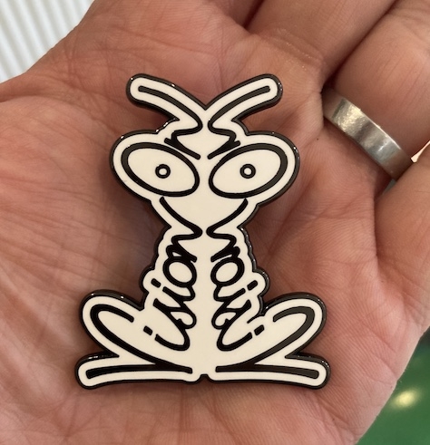 View full size Vision On Enamel Pin Badge