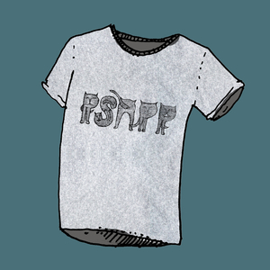 View full size Psapp Cat Grey T-Shirt