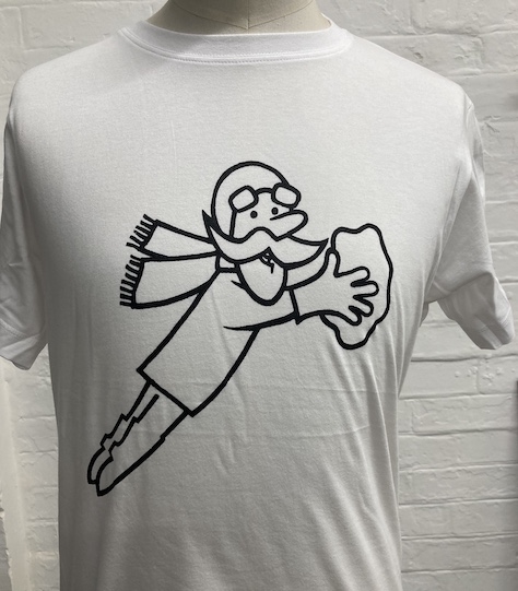 View full size Cleaning Flying Man Tee
