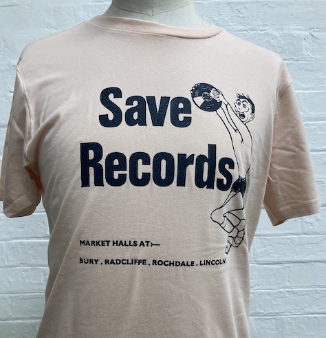 View full size SAVE RECORDS PINK / BLACK TEE