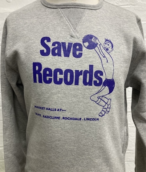 View full size SAVE RECORDS GREY SWEATSHIRT