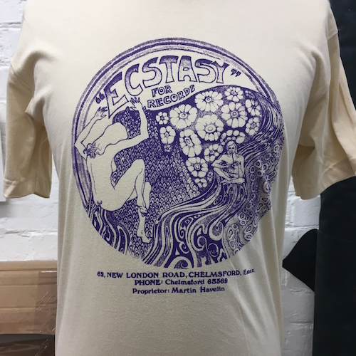 View full size Ecstasy For Records Psychedelic tee shirt