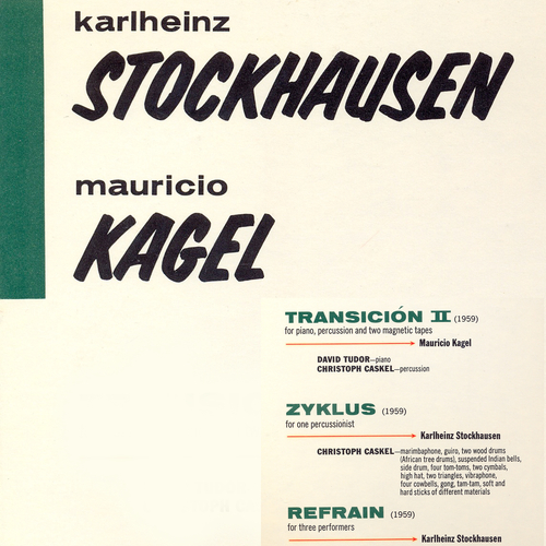 View full size cover David Tudor, Christoph Caskel, Aloys Kontarsky, Benrhard Kontarsky - Stockhausen / Kagel