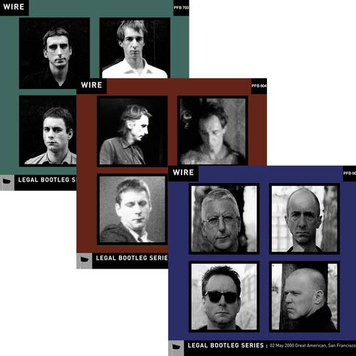 View full size Wire - Releases 7-9 in Wire's "Legal Bootleg" Download series