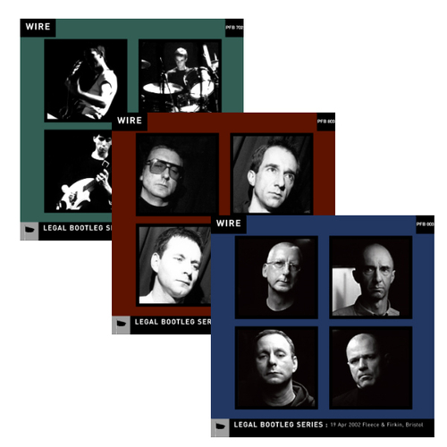 View full size Wire - Releases 4-6 in Wire's "Legal Bootleg" Download series