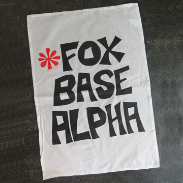 View full size 'Foxbase Alpha' Tea Towel