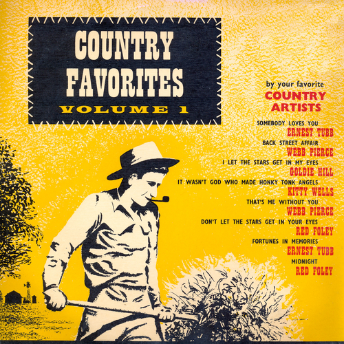 View full size cover Various Artists - Country Favourites, Vol. 1