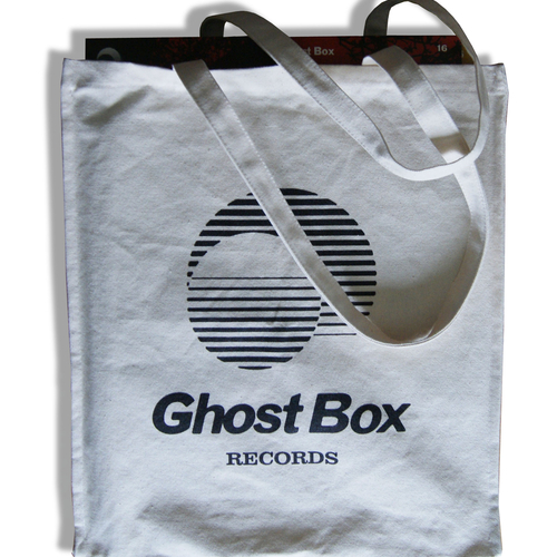View full size Ghost Box Tote Bag (heavy duty / natural canvas)