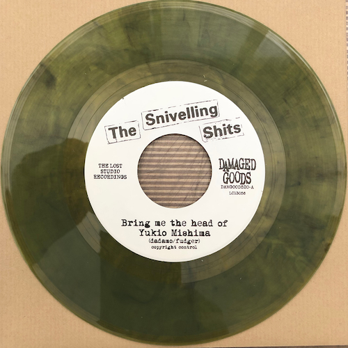 View full size The Snivelling Shits - Bring Me The Head Of Yukio Mishima - YELLOW SMOKE VINYL 7"
