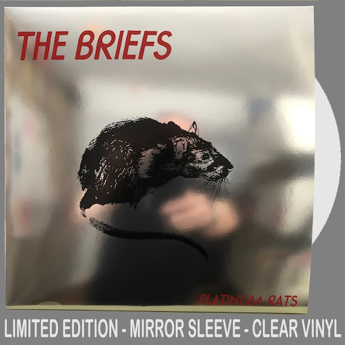 View full size The Briefs - Platinum Rats - Ltd Clear vinyl / Mirror Sleeve LP