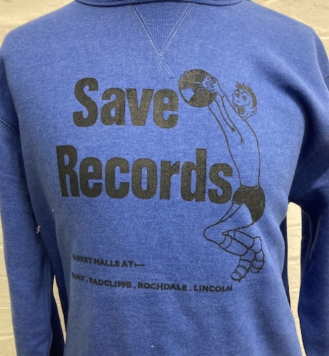 View full size SAVE RECORDS BLUE SWEATSHIRT
