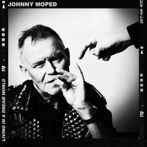 View full size cover Johnny Moped - Living In A Dream World