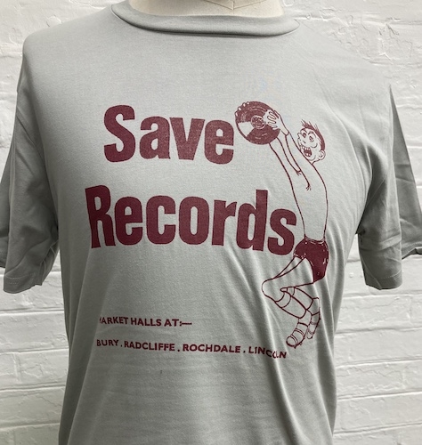 View full size SAVE RECORDS GREY / RED TEE