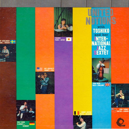 View full size cover Toshiko Akiyoshi and Her International Jazz Sextet - United Notions