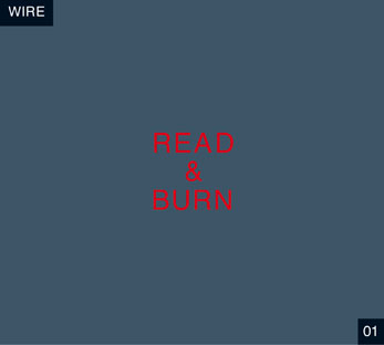 View full size cover Wire - Read & Burn 01