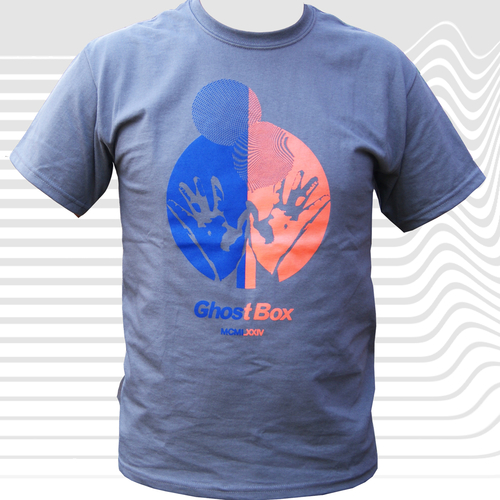 View full size Ghost Box Two Colour T-Shirt, Grey