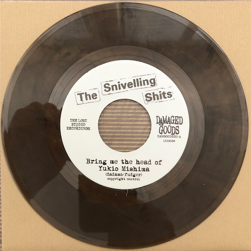 View full size The Snivelling Shits - Bring Me The Head Of Yukio Mishima - TOBACCO BROWN SMOKE VINYL 7"