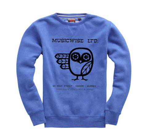 View full size MUSICWISE OWL SWEAT IN BLUE
