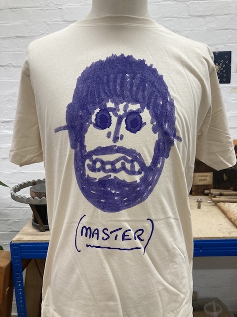 View full size BASIL KIRCHIN FELT TIP PORTRAIT TEE