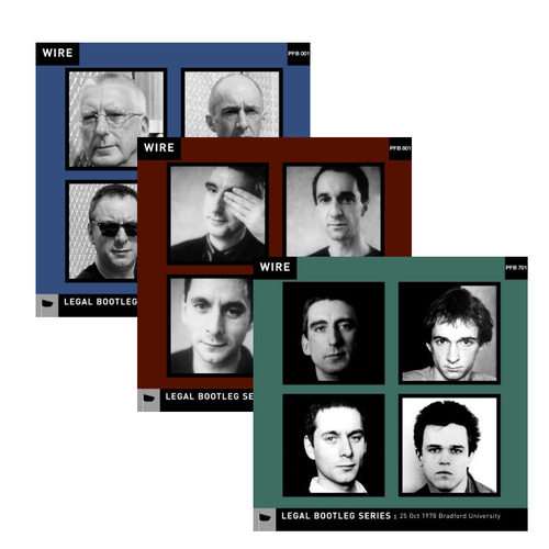 View full size Wire - Releases 1-3 in Wire's "Legal Bootleg" Download series