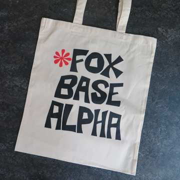View full size 'Fox Base Alpha' Tote Bag